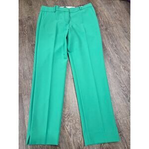 Talbots Straight-Leg Trousers in Vibrant Green